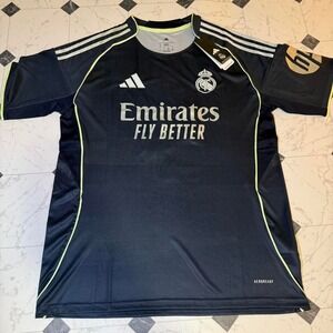 Adidas Real Madrid Bellingham 5 Away Jersey 23/24 Navy L NWT